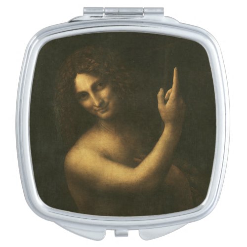 018_003 Leonardo da Vinci John the Baptist Compa Compact Mirror