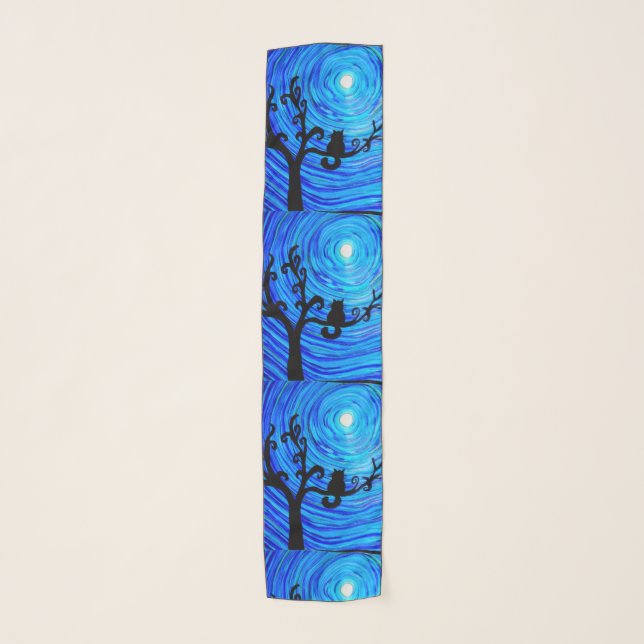 019 - Cat and the Moon - Scarves (Front)