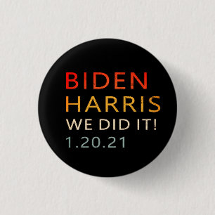 01/20/21, Biden Harris January 20th Inaugural Button