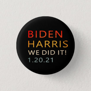 01/20/21, Biden Harris January 20th Inaugural Button