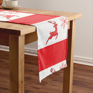 01 - Christmas Table Runners Reindeer Design