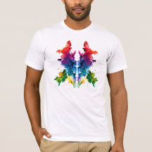 01 Color Rorschach Inkblot Abstract Art T-Shirt