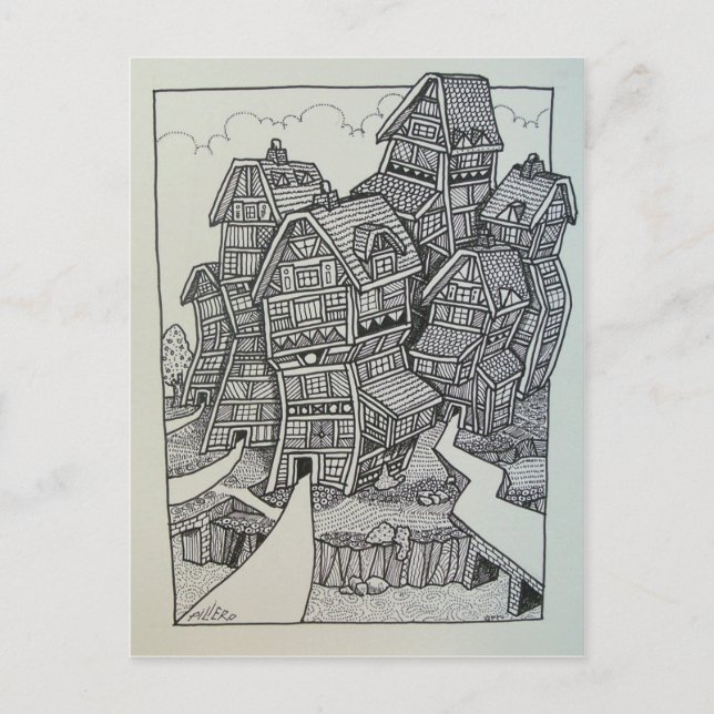 01 Inking 4 by Piliero Postcard (Front)