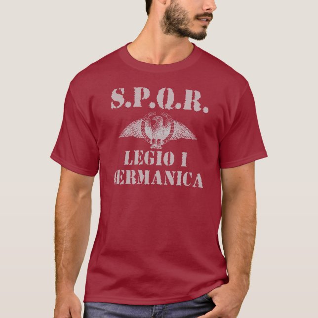 01 Julius Caesar's 1st Germanica Legion - Rome T-Shirt (Front)