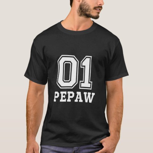 01 Pepaw Number 1 One Funny  T_Shirt