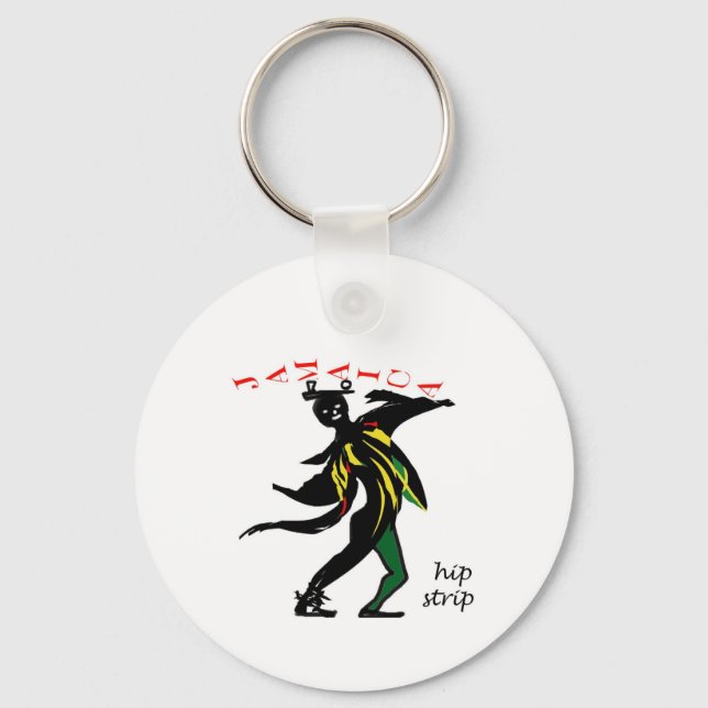 01jd Hip strip montego bay jamaica Keychain (Front)
