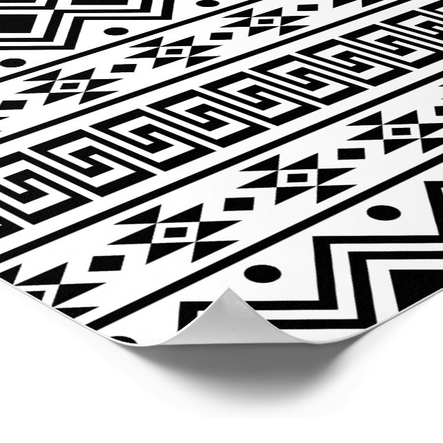 02012020 Tribal ethnic Pattern-02 Poster (Corner)