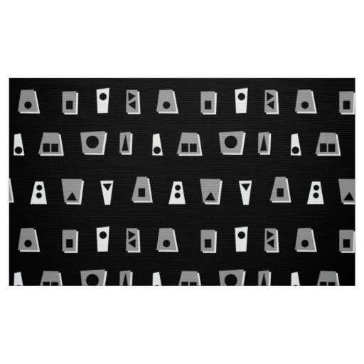 020216 - Gray, White and Black on Black Fabric