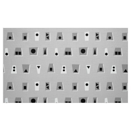 020216 - Gray, White and Black on Gray CCCCCC Fabric