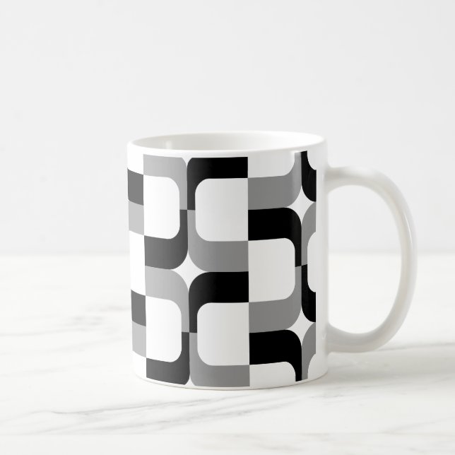 020614 - Black and Gray on White Coffee Mug (Right)