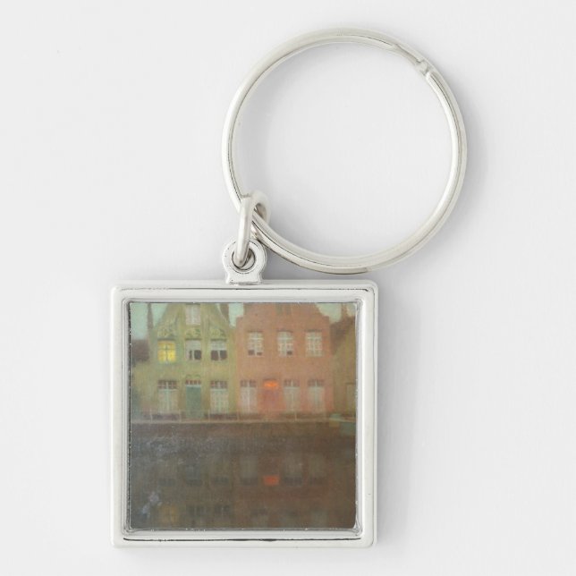 020-002 Henri Le Sidiner's Quay Compact Mirror Keychain (Front)