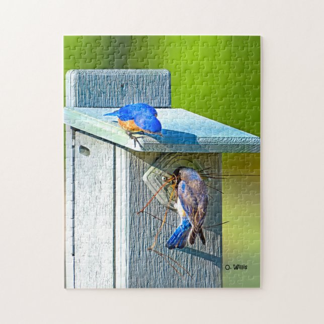 020 Bluebird Nesting 11x14 Puzzle 252 Pieces (Vertical)