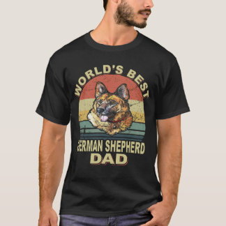 021 World's Best German Shepherd Dad Vintage T-Shirt