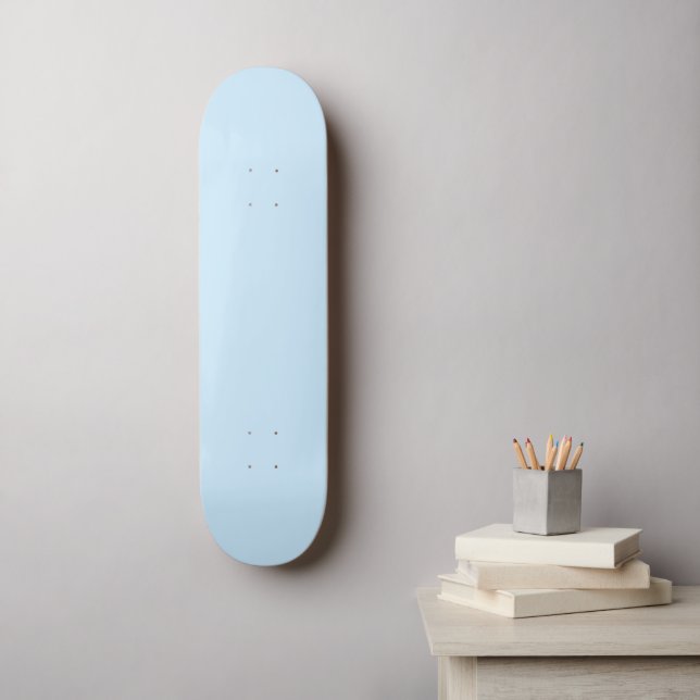 #026 Pale Blue Lily Color Collection Skateboard (Wall Art)