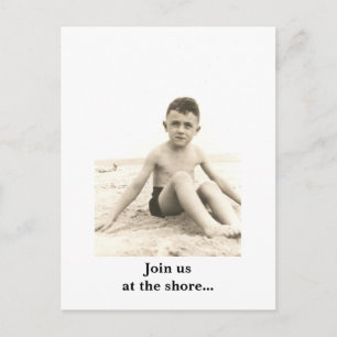 02 (2), Join us at the shore... - Customized Announcement Postcard