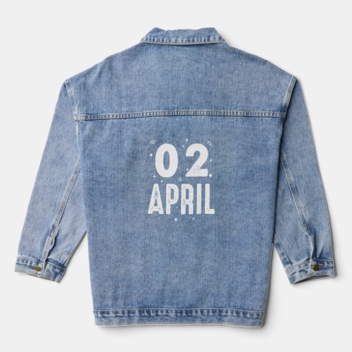 02 April Anniversary Party Special Occasions For T Denim Jacket