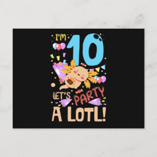 02.Axolotls Design for a Axolotl Fan Announcement Postcard