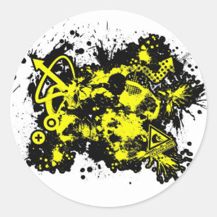 02 Design 1 Classic Round Sticker