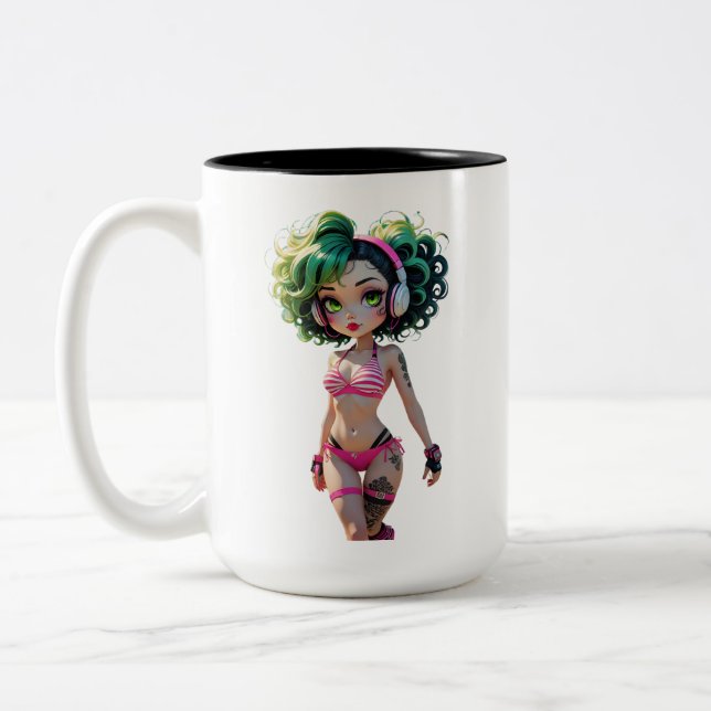 02A Dollz by: Svace - Series 01 Two-Tone Coffee Mug (Left)