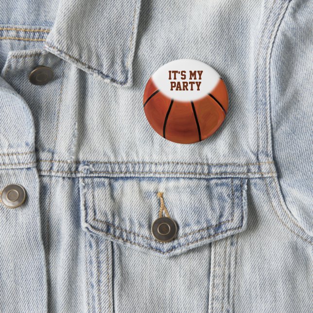 02of12 Birthday Custom Basketball Button (In Situ)