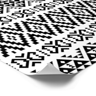 03012020 Tribal ethnic Pattern-01 Poster