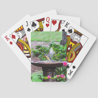 030 Bluebird Bath Playing Cards