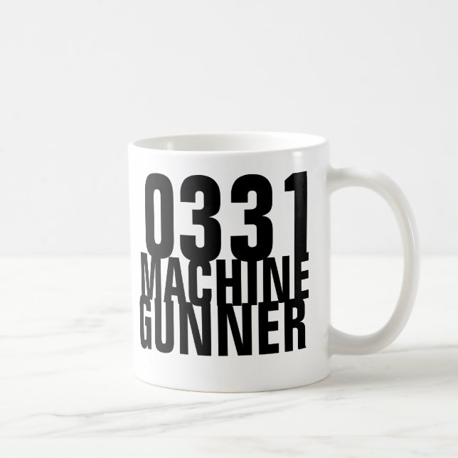0331 Machine Gunner Coffee Mug (Right)