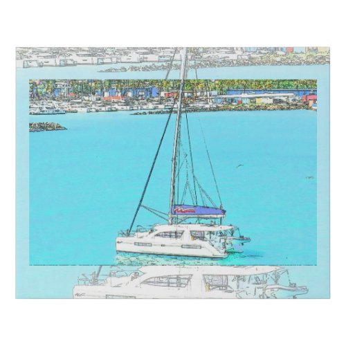 03_27_19 02 Water Views from Tortola Faux Canvas Print