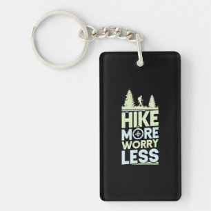 03.Hiking Hike More Worry Less Keychain