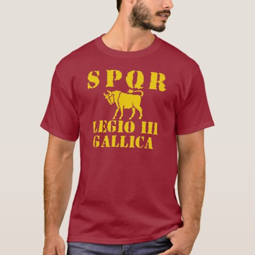 03 Julius Caesar 3rd Gallica Roman Legion T_shirt