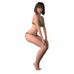 03 Pin-Up - Cutout<br><div class="desc">This image was created in three-dimensional figure modeling and photorealistic rendering software,  creating true to life imagery of digital human figures.</div>