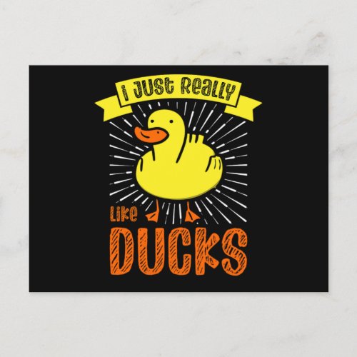 03Rubber duck for a Duck Lovers Announcement Postcard