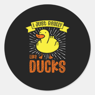 03.Rubber duck for a Duck Lovers Classic Round Sticker