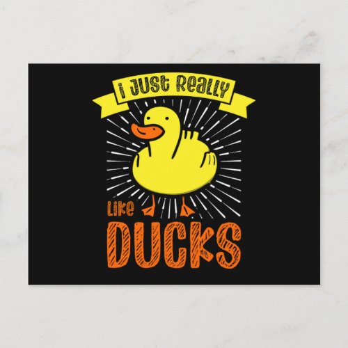 03Rubber duck for a Duck Lovers Invitation Postcard