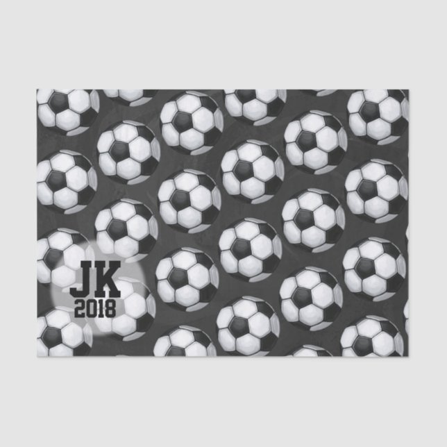 03of12 Soccer Ball Pattern Tissue Paper (Front)