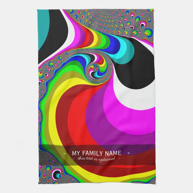040 Obama - Fractal Art Kitchen Towel (Vertical)