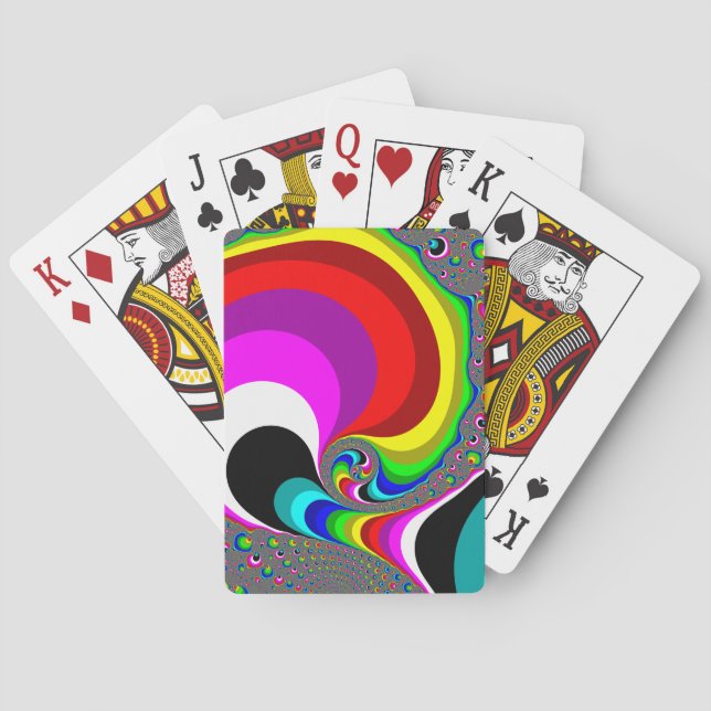 040 Obama - Fractal Art Poker Cards (Back)