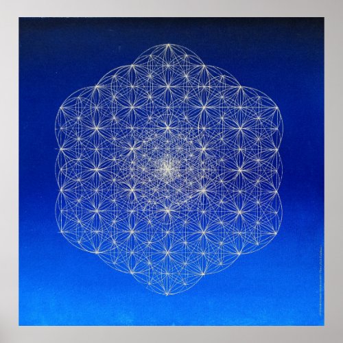 040Tessellated Flower Of Life Poster