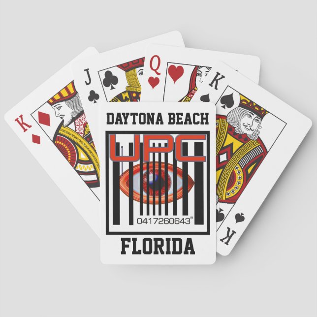 0417260643 UPC "Bar Code" Daytona Beach Poker Cards (Back)