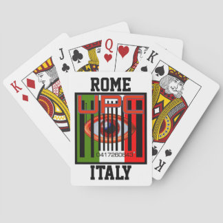 0417260643 UPC "Bar Code" Playing Cards Rome Italy