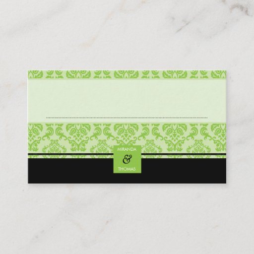 Customizable 041 Patricia :: reception seating cards Business Card Template