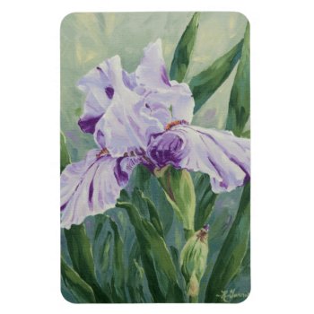 0440 Purple Iris Magnet by RuthGarrison at Zazzle