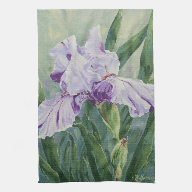 0440 Purple Iris Towel (Vertical)