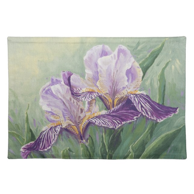 0455 Purple Irises Placemat (Front)