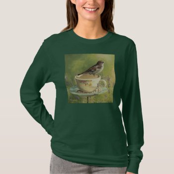 0470 Sparrow T-shirt by RuthGarrison at Zazzle