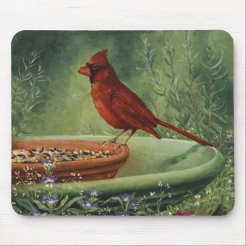0487 Cardinal Mousepad by RuthGarrison at Zazzle