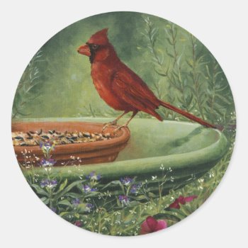 0487 Cardinal Stickers by RuthGarrison at Zazzle