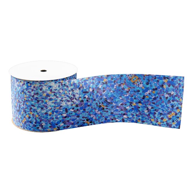 049 Blue and Gold Ribbon (Spool)