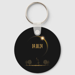 04.08.24 Total Solar Eclipse 2024  Keychain