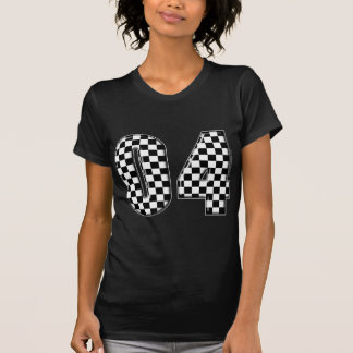 04 checkered auto racing number T-Shirt